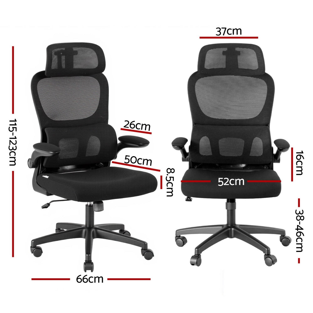 NNEDSZ Artiss Ergonomic Office Chair Mesh Chairs Black