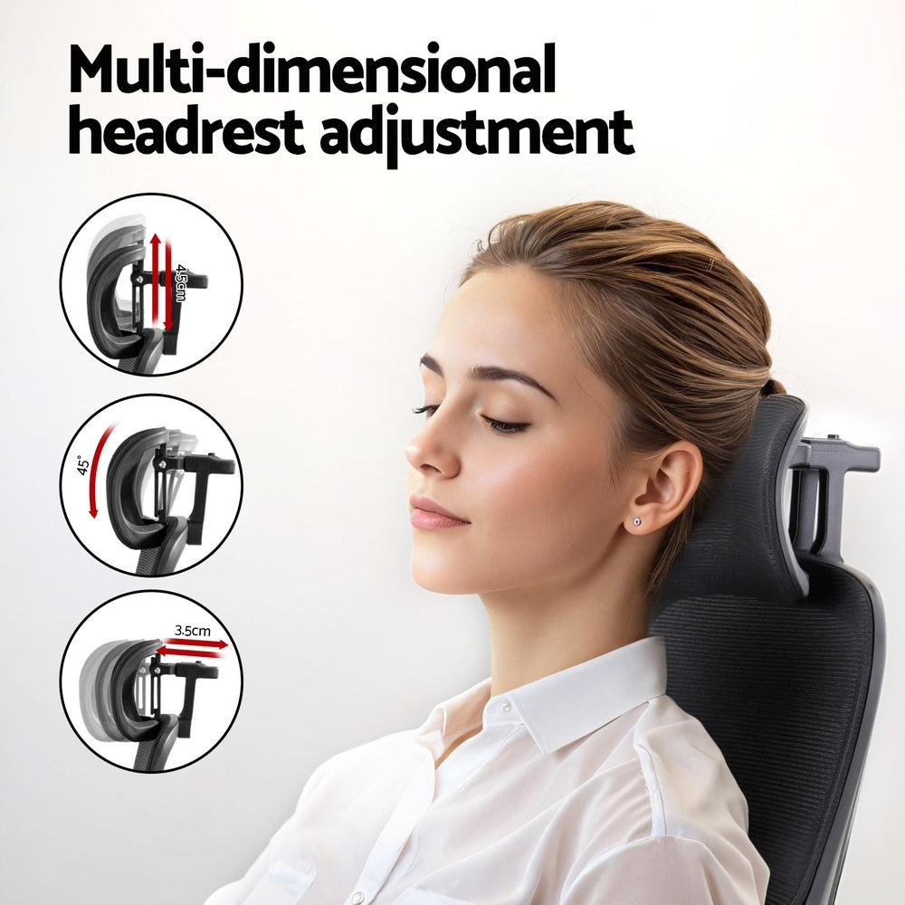 NNEDSZ Artiss Ergonomic Office Chair Mesh Chairs Black